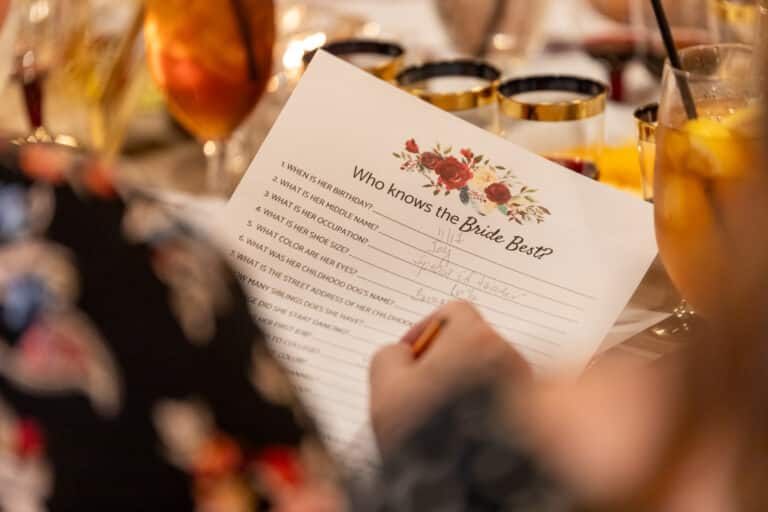 Bridal shower and rehearsal dinner photography by Erik Renninger