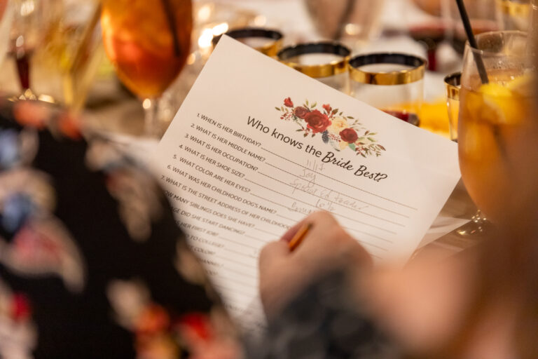 Bridal shower and rehearsal dinner photography by Erik Renninger