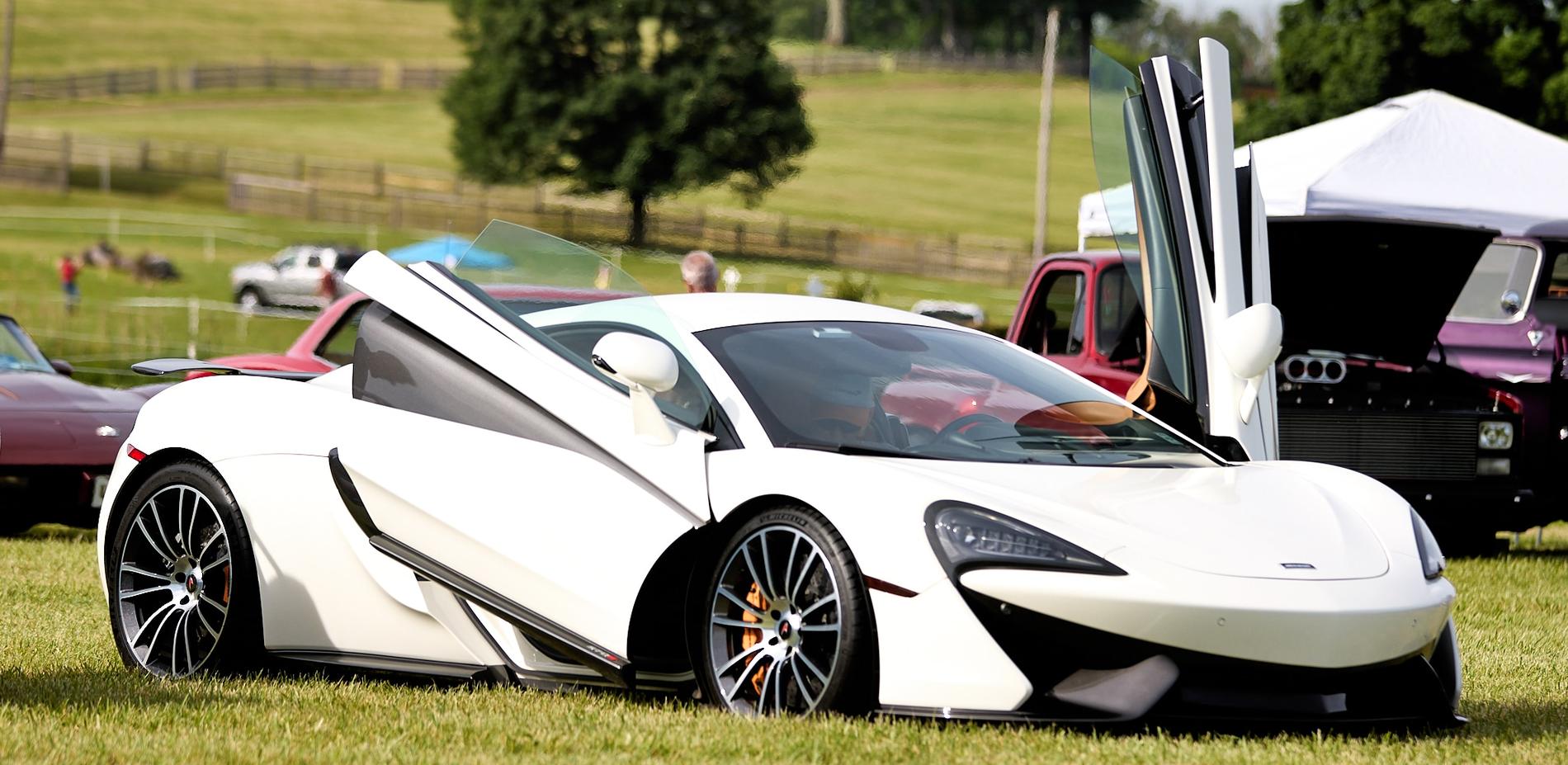 McLaren 570S at a New Jersey car show, photographed by Erik Renninger